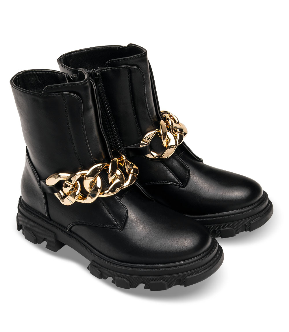 Botki dziewczęce Doremi 5823L Czarne