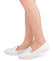 Balerinki damskie Miss Laura W-133 Białe