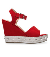 Sandały damskie Bestelle S1012-10SC-1 Czerwone