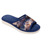Kapcie damskie Natural Style NS-051 Niebieskie