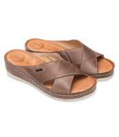 Klapki damskie Wasak 0409 Cappuccino