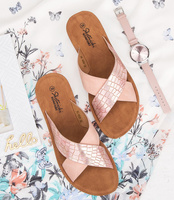 Klapki damskie Skotnicki KL-0529 Różowe