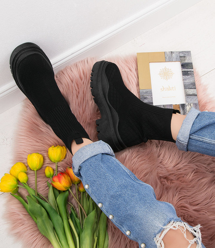 Buty sportowe N/M 88-56 Czarne