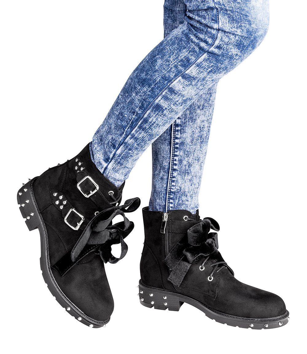 Botki damskie Abloom C1120 Czarne