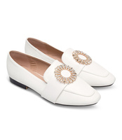 Mokasyny damskie Sixth Sens 888-291 Białe