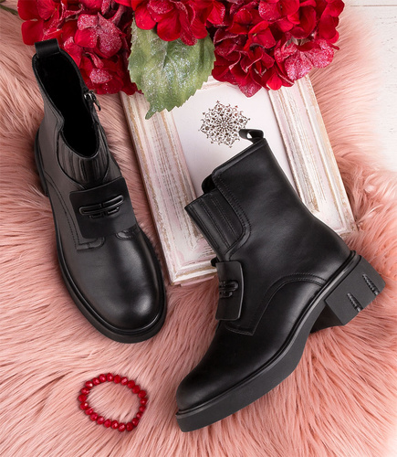 Botki damskie Jankowski JK/B-3-218 Czarne