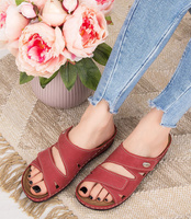 Klapki damskie Inblu OE-02 Czerwone