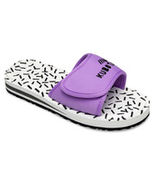 Klapki damskie Kubota Rzep Vintage Białe