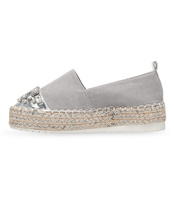 Espadryle damskie Bestelle L184 Szare