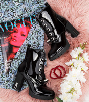 Botki damskie Super Mode 7879 Czarne