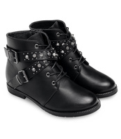 Botki damskie Abloom XW9088-1 Czarne