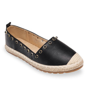 Espadryle damskie Ideal Shoes H-6556 Czarne