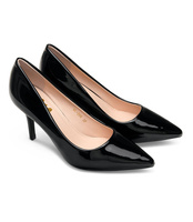 Czółenka damskie Laura Mode QL-266 Czarne