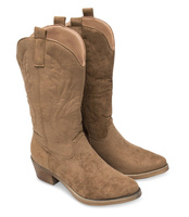 Wegańskie Kowbojki damskie Ideal Shoes MR-1881 Khaki