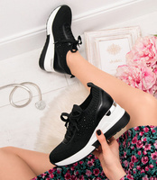 Buty sportowe damskie N/M HQ258 Czarne