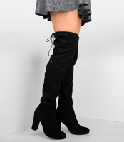 Kozaki damskie Laura Mode Y-018 Czarne