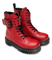 Glany damskie N/M KS-1257 Czerwone