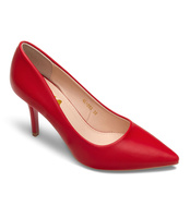 Czółenka damskie Laura Mode QL-263 Czerwone