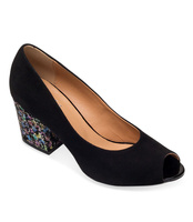 Czółenka damskie Laura Messi 1928 Czarny