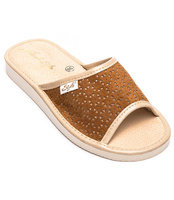 Kapcie damskie Natural Style NS-116 Brązowe