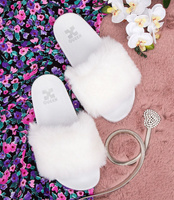 Klapki damskie Queen Vivi 218-177 Białe