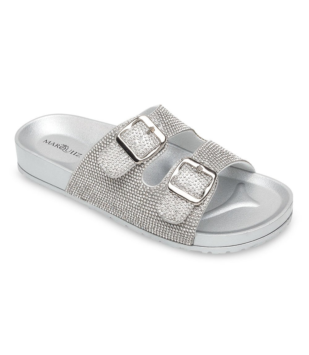 Klapki damskie Marquiiz K-9176 Srebrne
