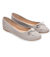 Balerinki damskie Ideal Shoes M-8806 Szare