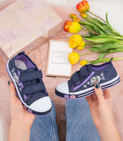 Trampki dziecięce Lano FG08 Granatowe