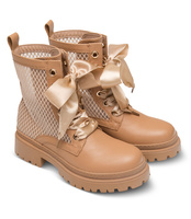 Botki damskie Lady Glory F6008 Brązowe