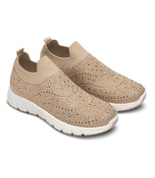 Buty sportowe damskie Skotnicki T-3-0592 Beżowe