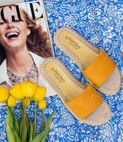 Klapki damskie Sixth Sens H127 Żółte