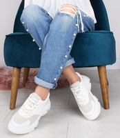 Buty sportowe damskie N/M F215 Białe