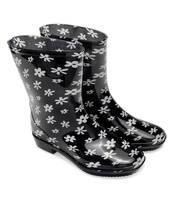 Kalosze damskie Lano ANX-01 Black 1 Flower