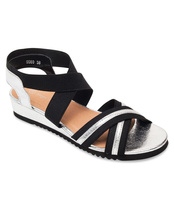 Sandałki damskie Super Mode 6580 Srebrne