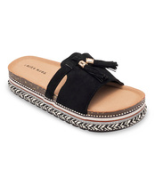 Klapki damskie Laura Mode WL031 Czarne