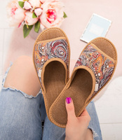 Kapcie damskie Natural Style NS-040 Brązowe