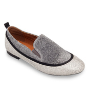 Balerinki damskie Ideal Shoes S-7341 Srebrne