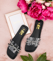 Klapki damskie Laura Mode QL-235 Czarne