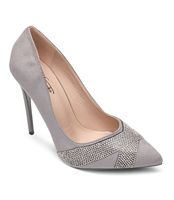 Czółenka damskie Mulanka B-84 Szare