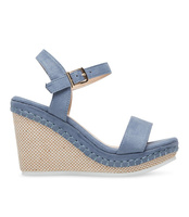 Sandałki damskie Ideal Shoes U-6292 Niebieskie