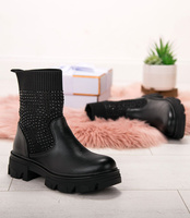 Botki damskie Sixth Sens JW133 Czarne