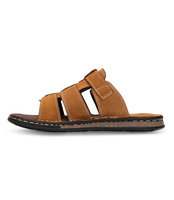 Klapki męskie American Club CY06-19 Brązowe