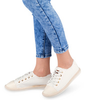 Trampki damskie Ideal Shoes X-9716 Białe