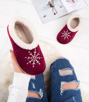 Kapcie damskie Natural Style NS-083 Bordowe