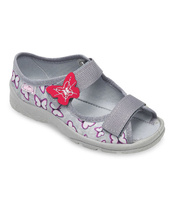 Sandałki dziecięce Befado 969X135 Szare