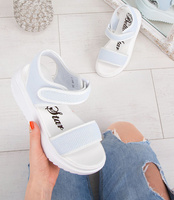 Sandałki damskie Bello Star B188 Błękitne