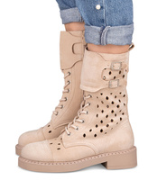 Botki damskie Lady Glory HQ291 Ecru