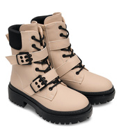 Botki damskie Sixth Sens JW132 Beżowe