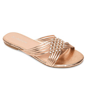 Klapki damskie Abloom SY827 Szampańskie