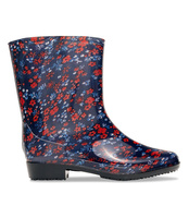 Kalosze damskie Lano ANX-01 Red 2 Flower